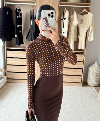 Kleid Yania Braun Ladypolitan ♡