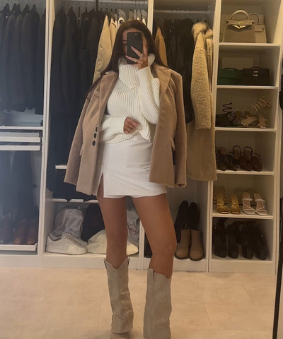 Rollkragen Pullover Yeni Weiß Ladypolitan ♡