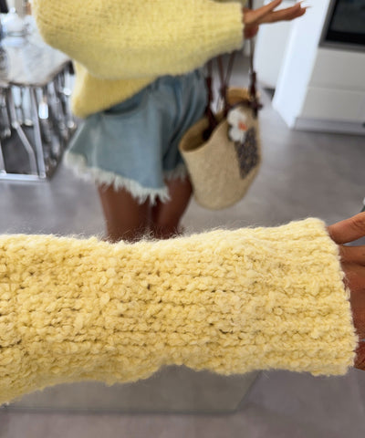 Boucle Cardigan Lalya Gelb Ladypolitan ♡