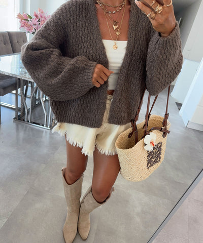 Cardigan Devina Braun Ladypolitan ♡
