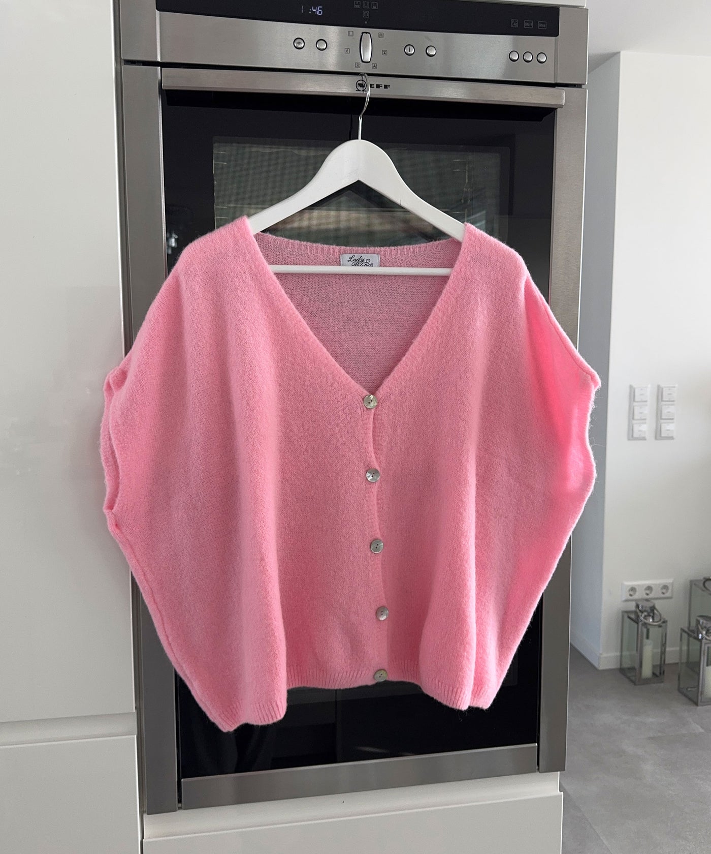 Kurzarm Cardigan Liz Rosa Ladypolitan ♡