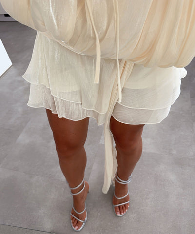 Mini Kleid Laisa Beige Ladypolitan ♡
