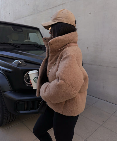 Teddy Fell Jacke Aila Camel Ladypolitan ♡