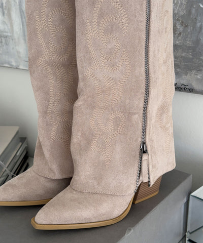 Cowboy Stiefel Lavinia Beige Ladypolitan ♡