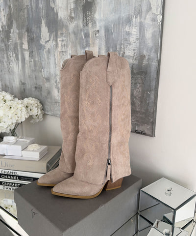 Cowboy Stiefel Lavinia Beige Ladypolitan ♡