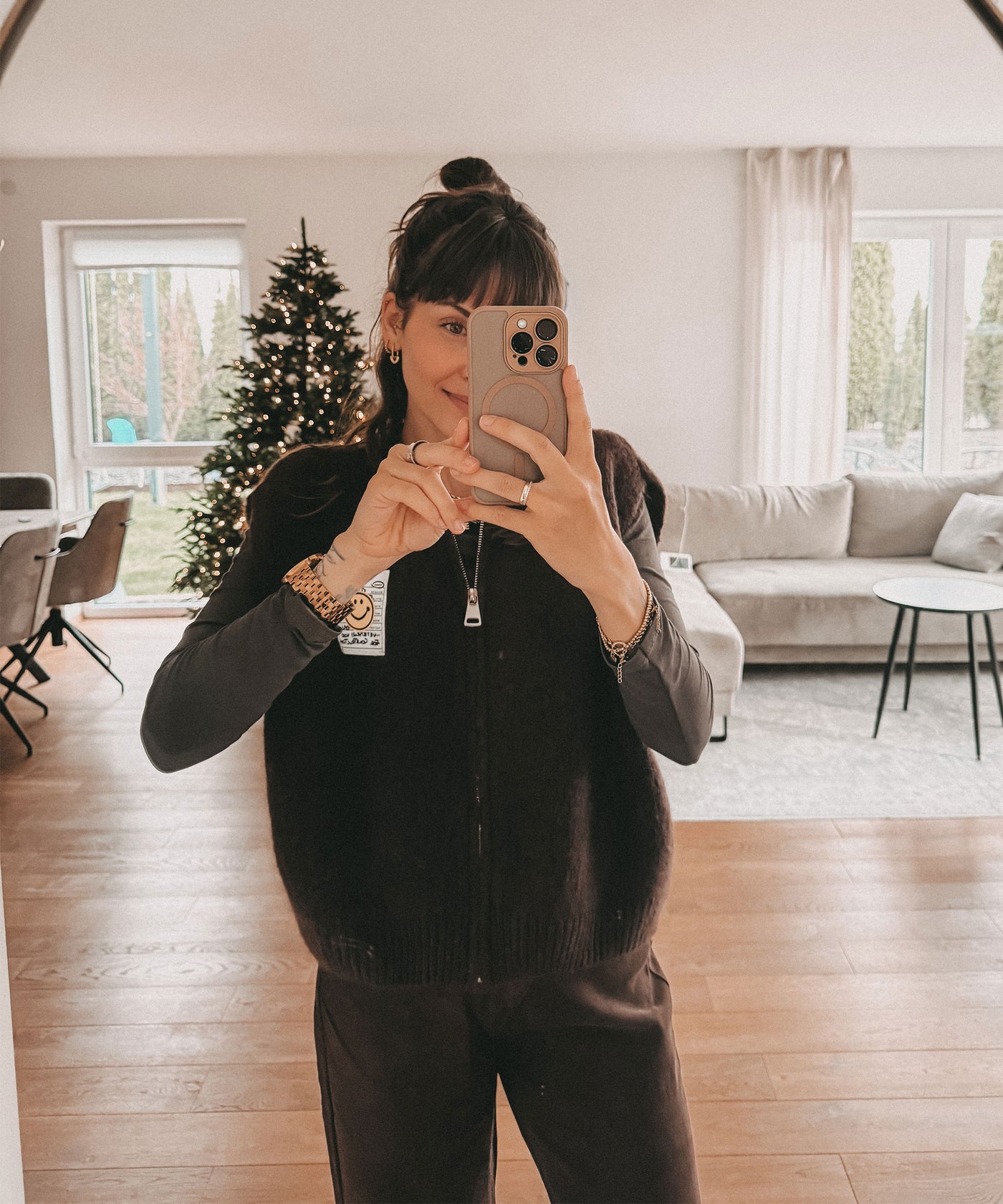 Zip Weste Smiley Naia Schwarz