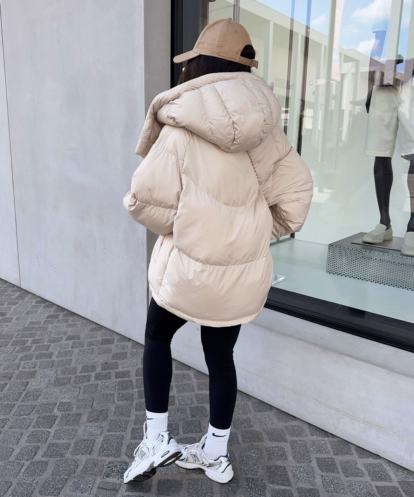 Pufferjacke Fina Beige Ladypolitan ♡