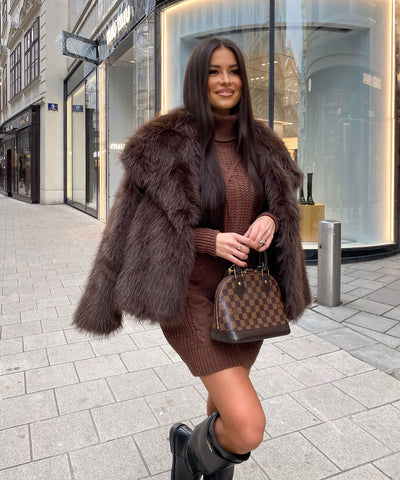 Felljacke Romina Dunkelbraun Ladypolitan ♡