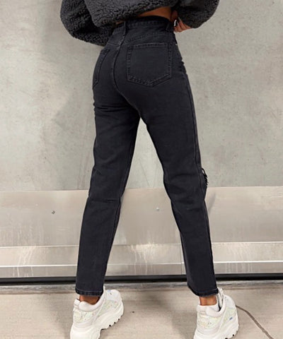 Mom Jeans Alma Black