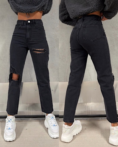 Mom Jeans Alma Black