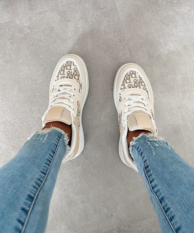 Sneaker Abby Beige  Ladypolitan - Fashion Onlineshop für Damen   