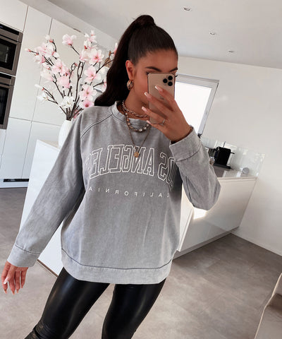 Los Angeles Gray Sweater