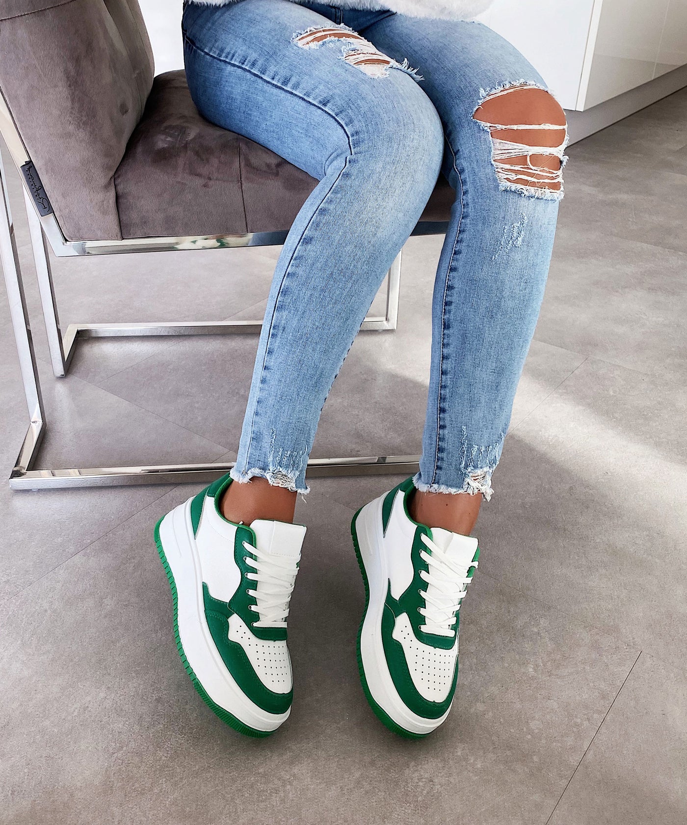 Sneaker Gwendolyn Grün  Ladypolitan - Fashion Onlineshop für Damen   