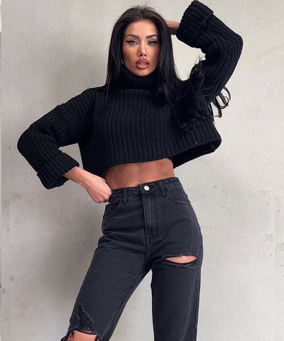 Mom Jeans Alma Black