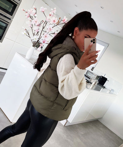 Vest Megan Short Khaki