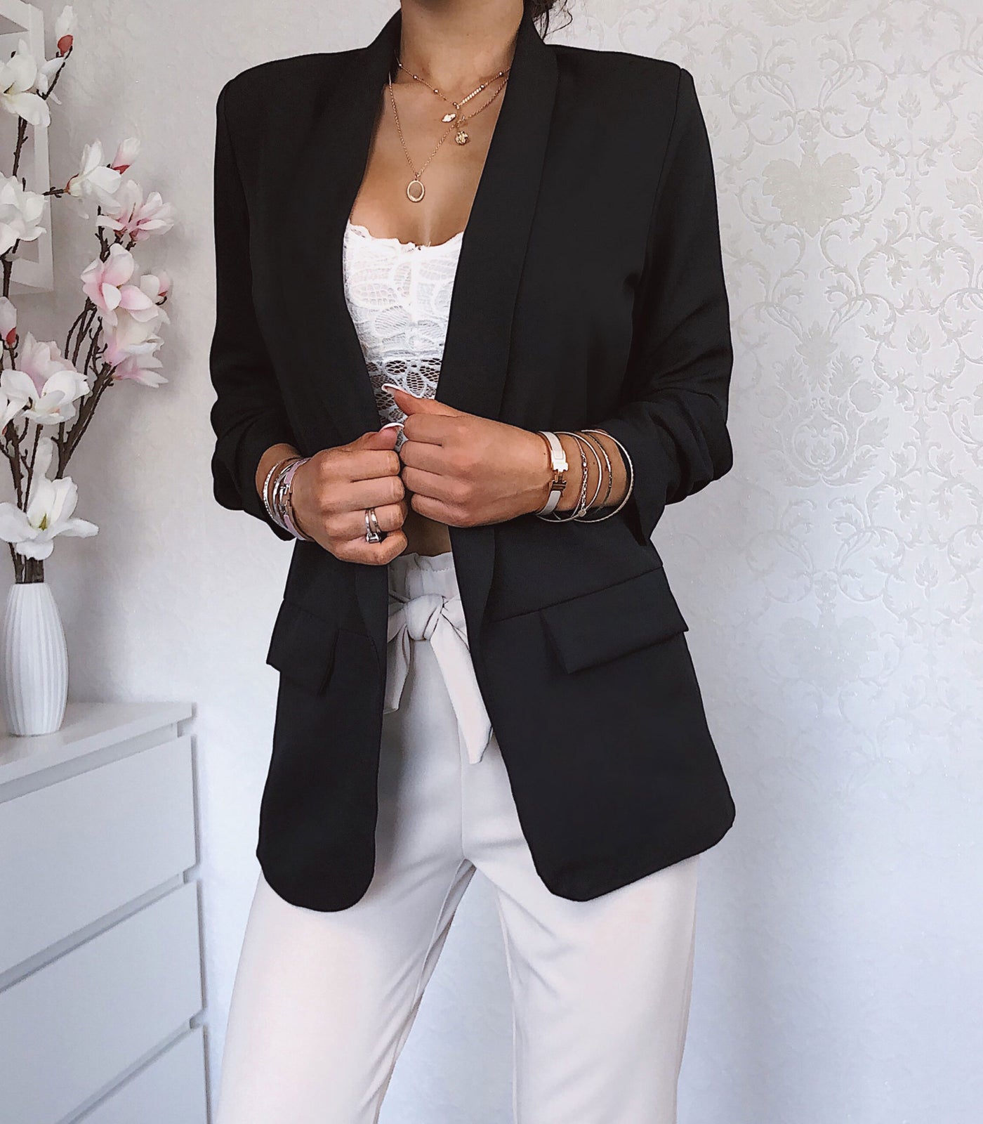 Blazer Mykonos Schwarz  Ladypolitan - Fashion Onlineshop für Damen   