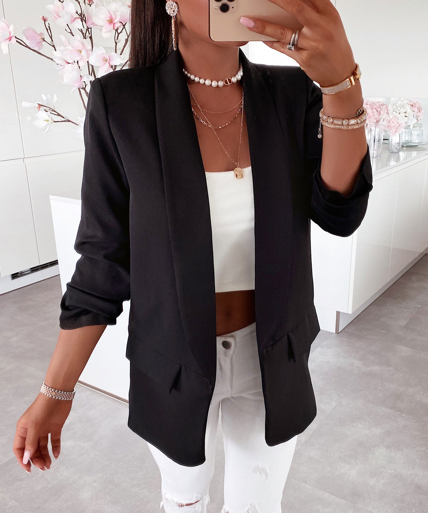 Blazer Mykonos Schwarz  Ladypolitan - Fashion Onlineshop für Damen   