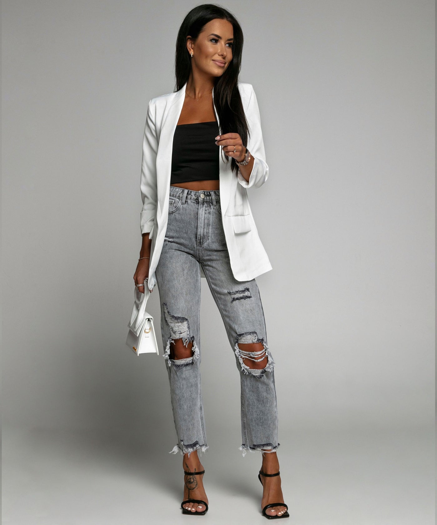 Blazer Mykonos Weiß  Ladypolitan - Fashion Onlineshop für Damen   