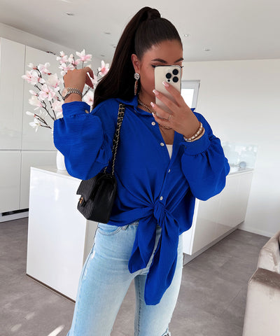 Bluse Luciana Royalblau  Ladypolitan ♡   