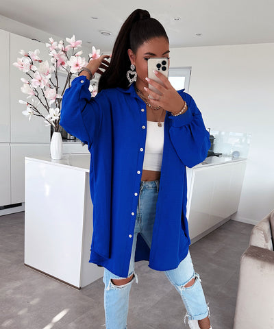 Bluse Luciana Royalblau  Ladypolitan ♡   