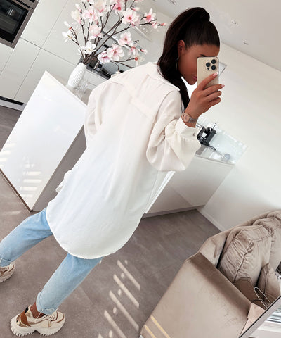 Bluse Luciana Weiß  Ladypolitan ♡   
