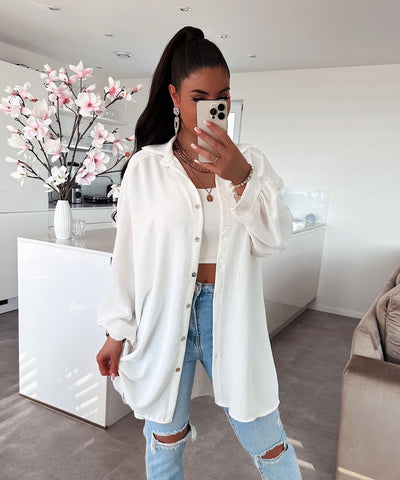 Bluse Luciana Weiß  Ladypolitan ♡   
