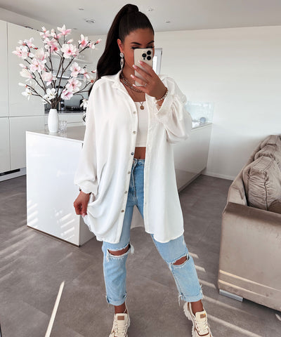 Bluse Luciana Weiß  Ladypolitan ♡   