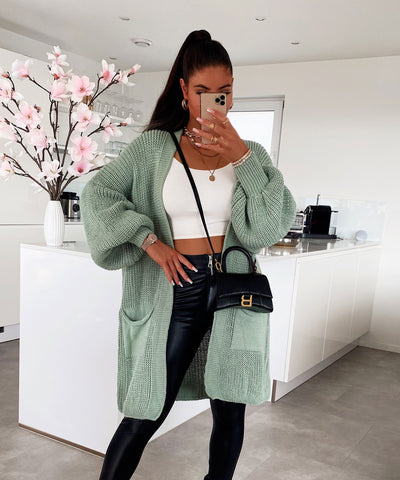 Cardigan Leilani Kurz Pistazie  Ladypolitan - Fashion Onlineshop für Damen   
