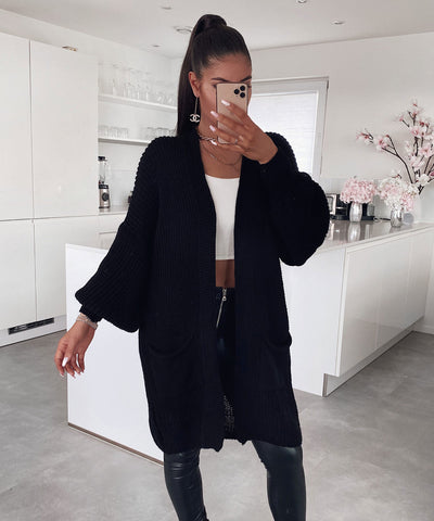 Cardigan Leilani Kurz Schwarz  Ladypolitan - Fashion Onlineshop für Damen   
