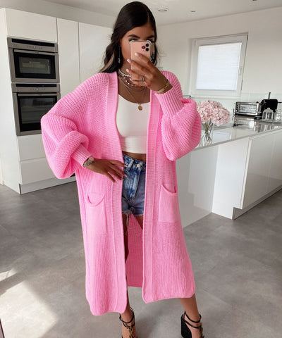 Cardigan Leilani Lang Hellpink  Ladypolitan - Fashion Onlineshop für Damen   