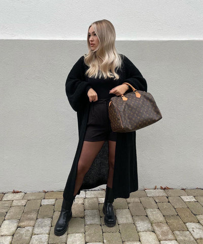 Cardigan Leilani Lang Schwarz  Ladypolitan - Fashion Onlineshop für Damen   