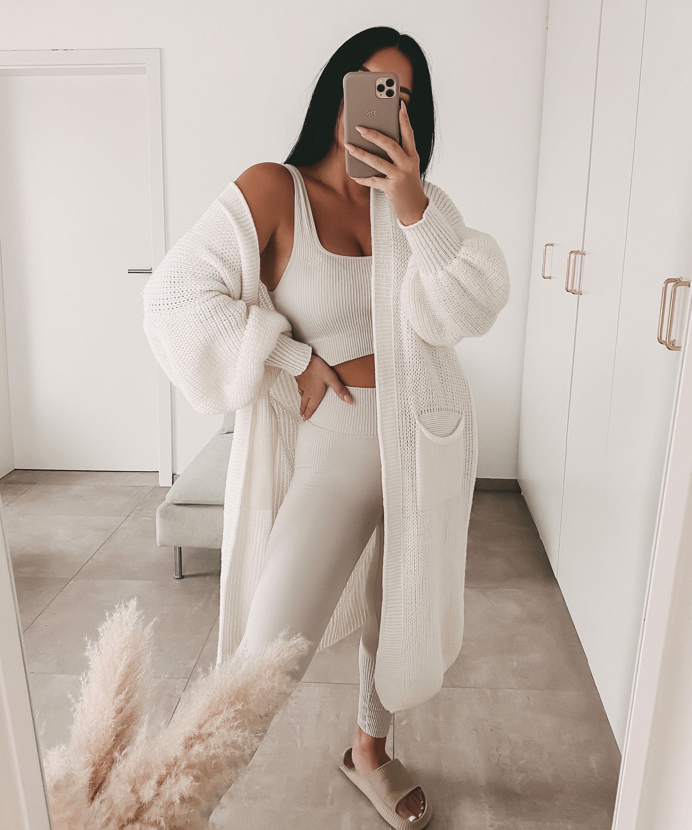 Cardigan Leilani lang Cremeweiß  Ladypolitan - Fashion Onlineshop für Damen   