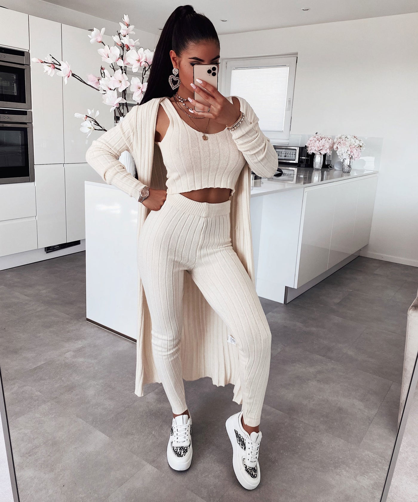 Dreiteiler Macie Beige  Ladypolitan - Fashion Onlineshop für Damen   