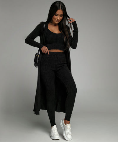 Dreiteiler Macie Schwarz  Ladypolitan - Fashion Onlineshop für Damen   