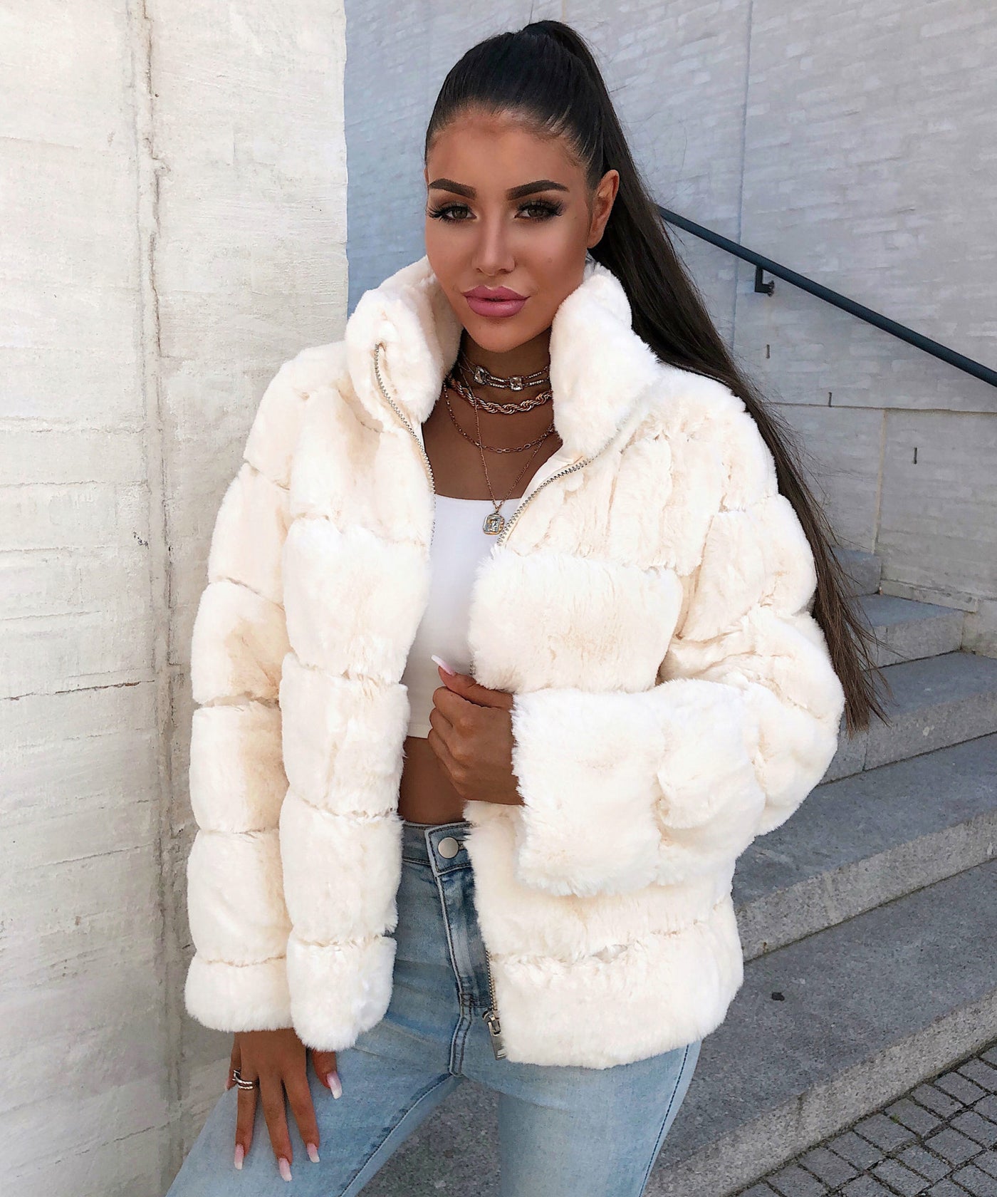 Jacke Dilara Weiß  Ladypolitan - Fashion Onlineshop für Damen   