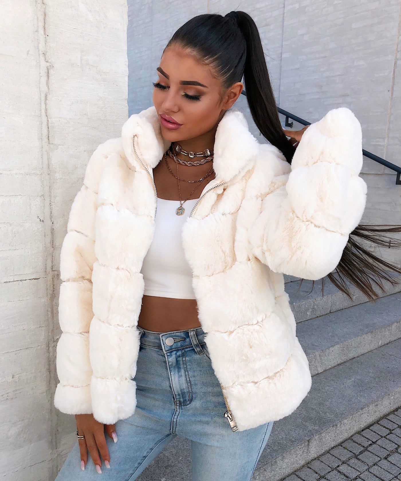 Jacke Dilara Weiß  Ladypolitan - Fashion Onlineshop für Damen   