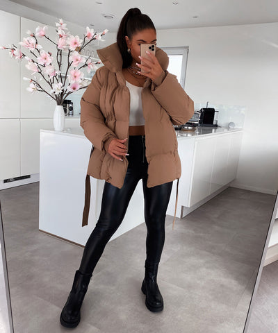 Jacke Kyleih Kurz Camel  Ladypolitan - Fashion Onlineshop für Damen   