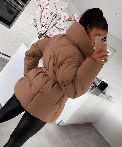 Jacke Kyleih Kurz Camel  Ladypolitan - Fashion Onlineshop für Damen   