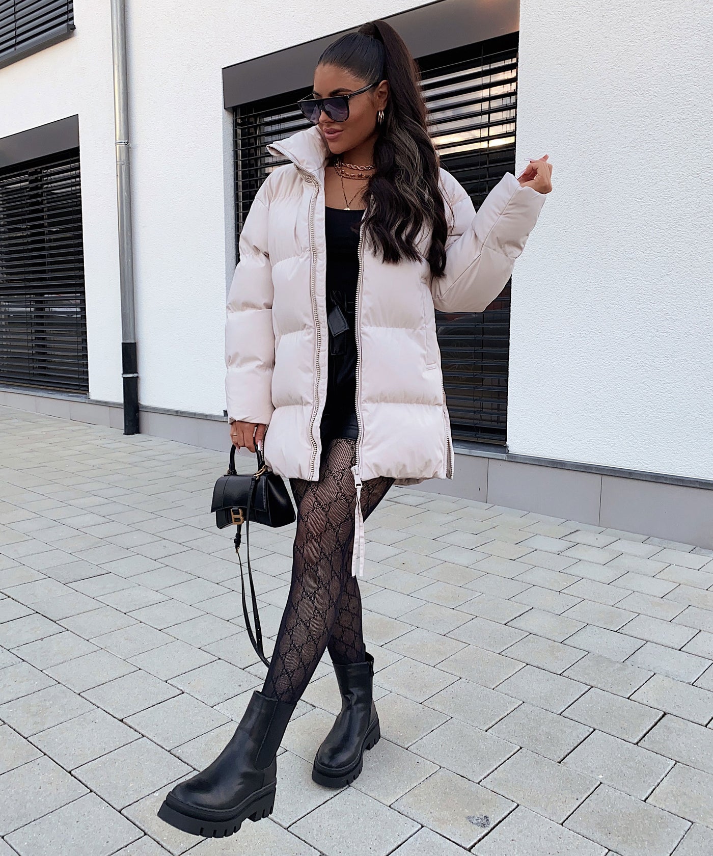 Jacke Midi Beige  Ladypolitan - Fashion Onlineshop für Damen   