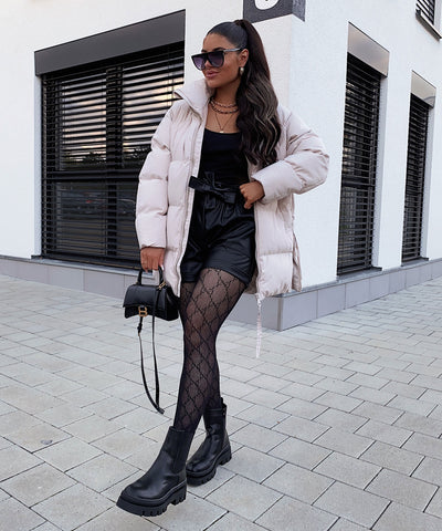 Jacke Midi Beige  Ladypolitan - Fashion Onlineshop für Damen   