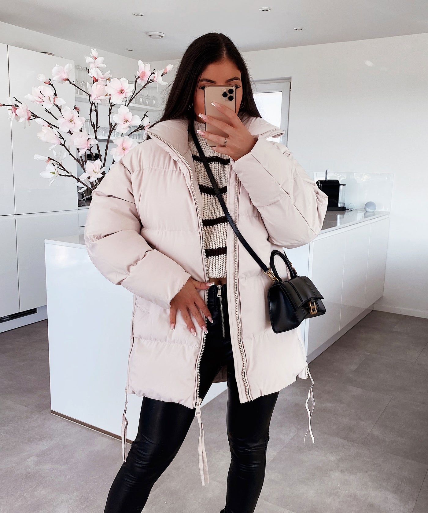 Jacke Midi Beige  Ladypolitan - Fashion Onlineshop für Damen   