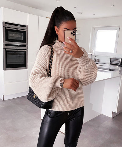 Jacueline Pullover Beige  Ladypolitan - Fashion Onlineshop für Damen   