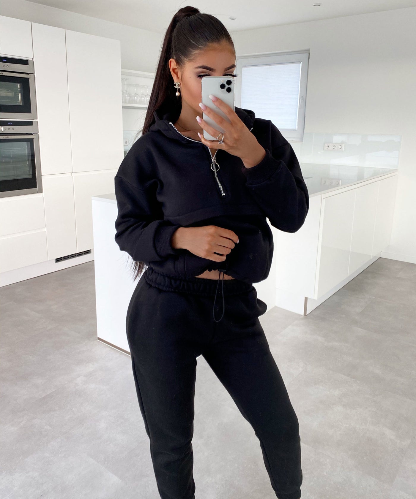 Jogger Set Hanna Schwarz Neu  Ladypolitan - Fashion Onlineshop für Damen   