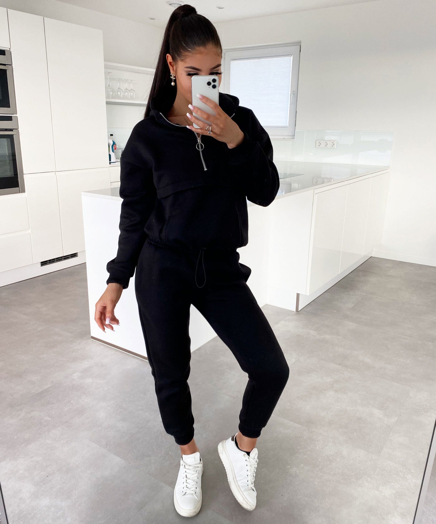 Jogger Set Hanna Schwarz Neu  Ladypolitan - Fashion Onlineshop für Damen   