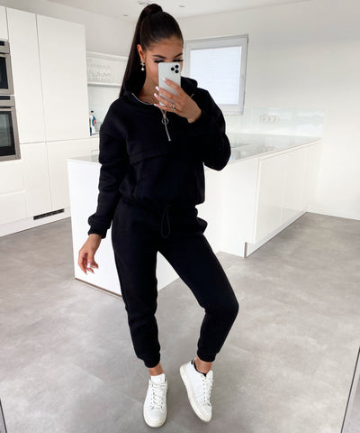 Jogger Set Hanna Schwarz Neu  Ladypolitan - Fashion Onlineshop für Damen   