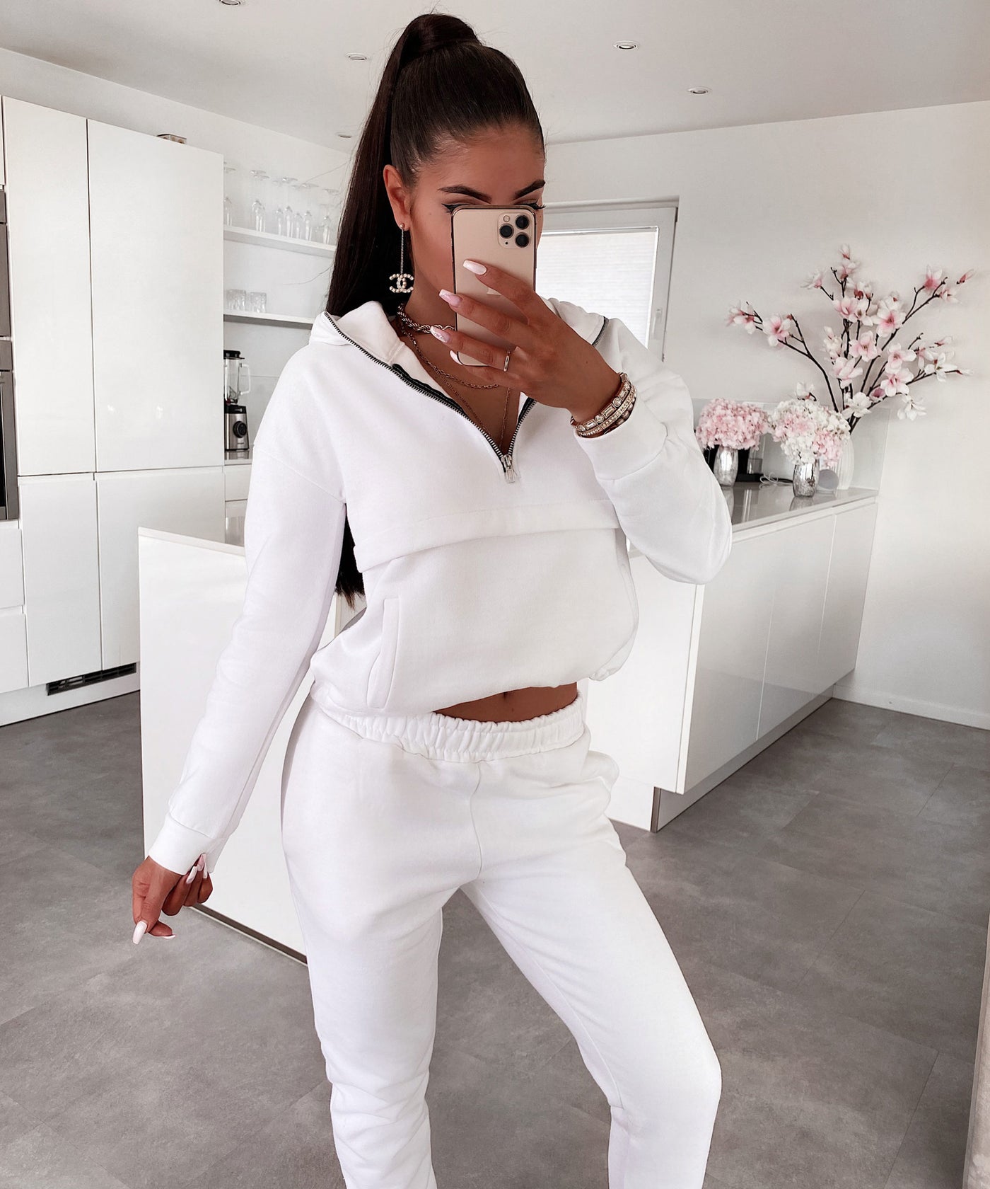 Jogger Set Hanna Weiß Neu  Ladypolitan - Fashion Onlineshop für Damen   