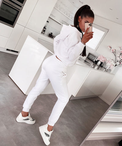 Jogger Set Hanna Weiß Neu  Ladypolitan - Fashion Onlineshop für Damen   