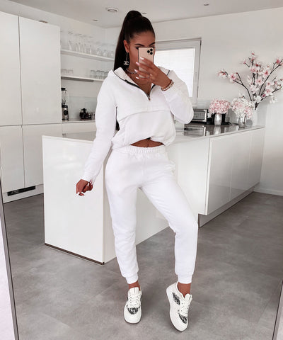 Jogger Set Hanna Weiß Neu  Ladypolitan - Fashion Onlineshop für Damen   