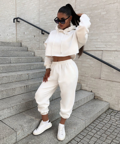 Jogger Set Lexi Weiß Neu  Ladypolitan - Fashion Onlineshop für Damen   