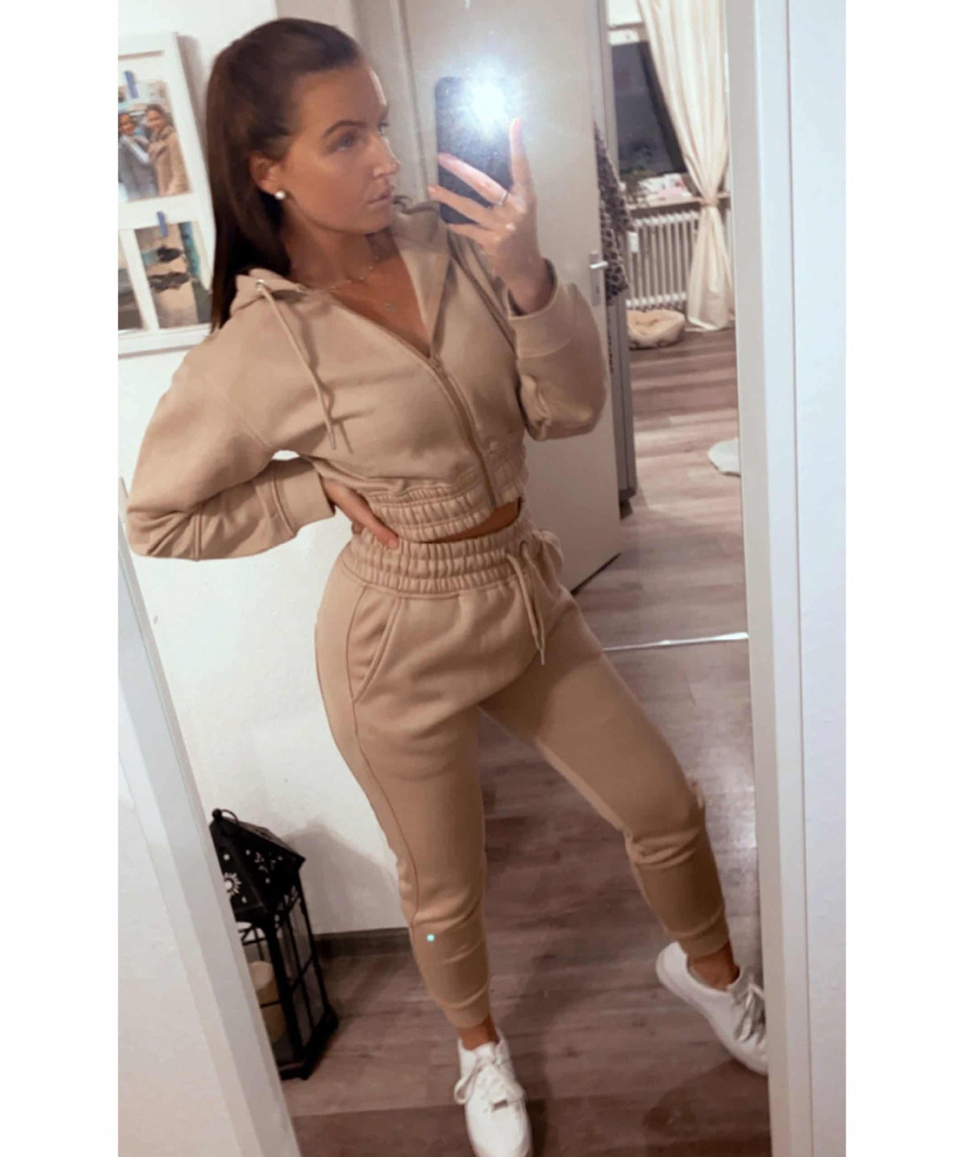 Jogger Set Selena Beige Neu  Ladypolitan - Fashion Onlineshop für Damen   